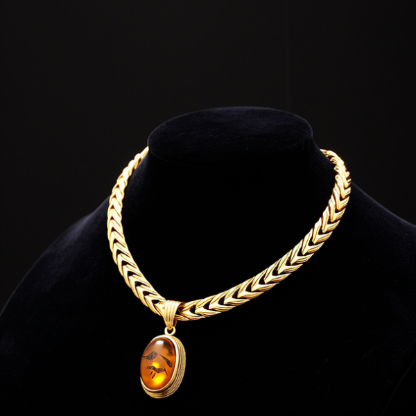 金项链的图片 金项链的图片