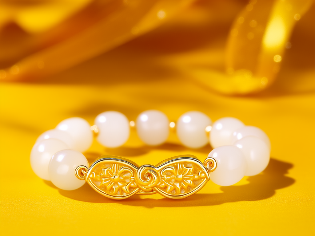 黄金白菜手链图片